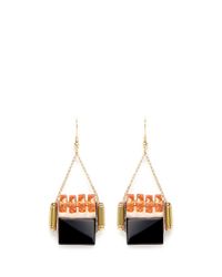 Scho | Orange Onyx Plates Earring | Lyst
