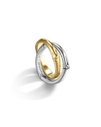 John Hardy | Metallic Interlocking Band Ring | Lyst