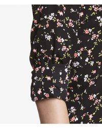 express black floral shirt