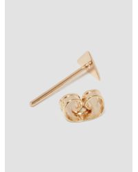 Helena Rohner | Metallic Tiny Triangle Stud Gold Plated | Lyst