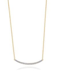 Monica Vinader | Metallic Skinny Curve Necklace | Lyst