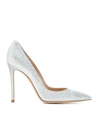 Gianvito Rossi Metallic Glitter Pumps