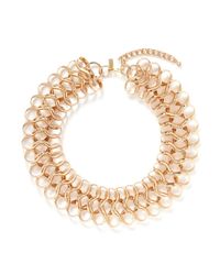 Kenneth Jay Lane | Metallic Loop Choker Necklace | Lyst