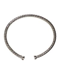 Black.co.uk Metallic Sterling Silver Cuff Bracelet for men