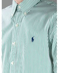 green striped ralph lauren shirt