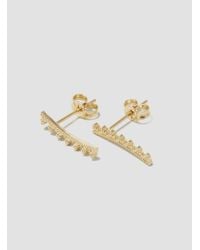 Grace Lee - Metallic Tri Beaded Earrings Gold - Lyst