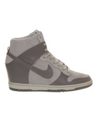 nike sky hi dunk grey