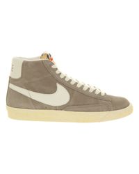 blazer suede nike hi gray grey