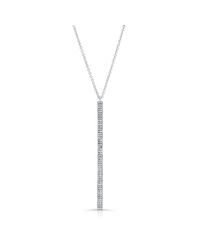 Anne Sisteron - Metallic 14kt White Gold Diamond Beam Necklace - Lyst