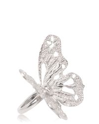 Alexander McQueen | Metallic Butterfly Ring | Lyst
