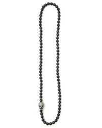 CB Bronfman | Black Skull Beaded Necklace | Lyst
