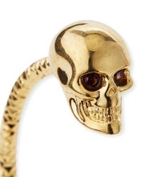 Alexander McQueen | Metallic 'twin Skull' Bracelet | Lyst