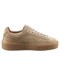 puma suede platform oatmeal