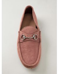 mens pink driving shoes