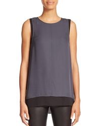 Vince | Gray Layered Tank Top | Lyst