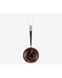 J.W.Anderson - Brown Amethyst Spoon Pendant for Men - Lyst