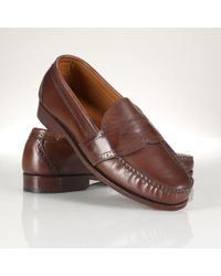 Polo Ralph Lauren Leather Ellesmere Penny Loafer in Brown for Men - Lyst