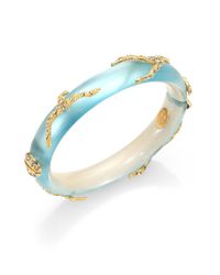 Alexis Bittar | Jardin De Mystere Lucite & Crystal Vine Bangle Bracelet/Blue | Lyst