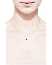 Sydney Evan | Metallic Diamond and Sapphire Evil Eye Necklace | Lyst