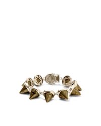 Eddie Borgo | Gray Gemstone Cone Bracelet | Lyst