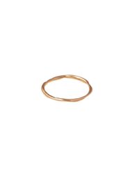 Blanca Monros Gomez | Metallic 14k Thin Wavy Band | Lyst