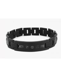 Tateossian - Black Magnetic Balance Germanium Stone Bracelet for Men - Lyst
