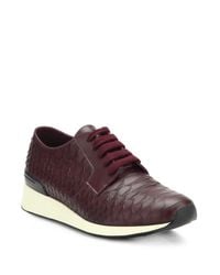 VINCE | Purple Rayner Leather Lace-up Sneakers | Lyst