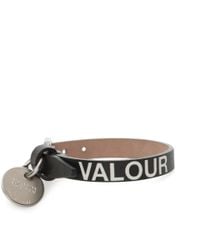 Alexander McQueen | Gray Valour Leather Bracelet | Lyst
