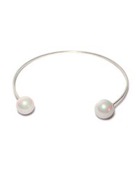 Maria Stern - Metallic Double Pearl Collar - Lyst