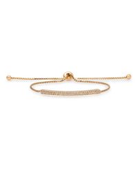 Anne Sisteron | Metallic 14kt Yellow Gold Diamond Bar Tie Back Bracelet | Lyst