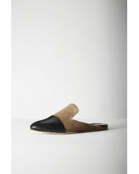 Rag & Bone Natural Sabine Suede and Leather Loafers