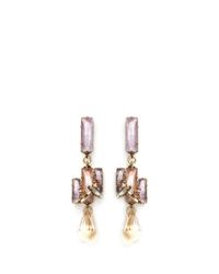 Erickson Beamon | Metallic 'marchesa' Iridescent Gemstone Drop Earrings | Lyst