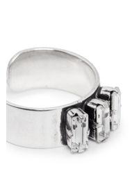Philippe Audibert | Metallic 'paola' Swarovski Crystal Ring | Lyst