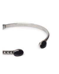 Ela Stone | Metallic 'simone' Stone Adjustable Cuff | Lyst