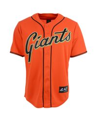 Majestic Orange San Francisco Giants Blank Replica Jersey for men