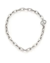 Michael Kors | Metallic Cityscape Chain Pavé Toggle Necklace | Lyst