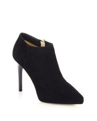 Jimmy Choo - Black Lindsey 100 Suede Platform Bootie - Lyst