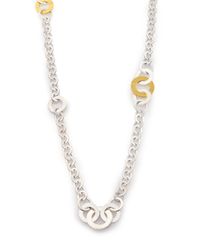 Gurhan | Metallic Hoopla 24k Yellow Gold & Sterling Silver Mixed Long All-around Necklace | Lyst