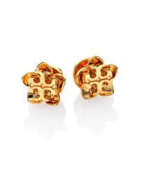 Tory Burch | Metallic Cecily Flower Stud Earrings | Lyst