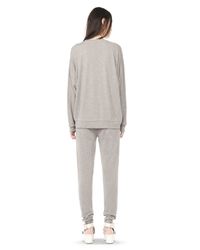 Alexander Wang Gray Lightweight French Terry Sweatshirt