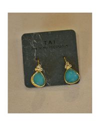Tai | Blue Mint Drop Earring | Lyst
