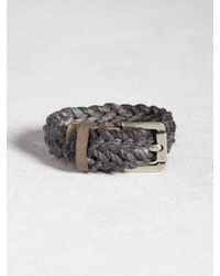 John Varvatos | Gray Braided Cuff for Men | Lyst