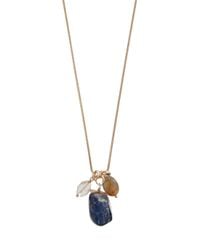 Isabel Marant | Blue Stone Charm Necklace | Lyst