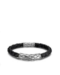 John Hardy | Metallic Legends Naga Woven Leather Station Bracelet for Men | Lyst