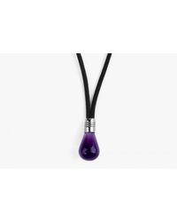 Tateossian - Purple Light Bulb Necklace In Recon Amethyst for Men - Lyst