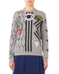 kenzo sweatshirt multi logo
