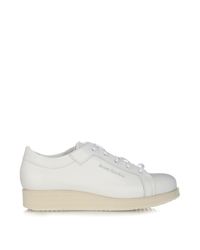Acne Studios Kobe Low-Top Leather Trainers in White - Lyst