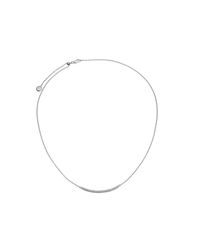 Monica Vinader | Metallic Skinny Curve Necklace | Lyst