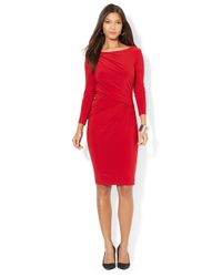 Ralph lauren ruched jersey dress Outlet