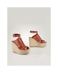 Polo Ralph Lauren | Brown Vachetta Esther Espadrille | Lyst